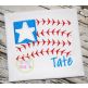 Baseball Flag Applique | Machine Embroidery Designs by JuJu