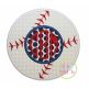 Baseball Monogram Applique | Machine Embroidery Designs by JuJu