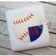 Baseball Monogram 2 Applique | Machine Embroidery Designs by JuJu