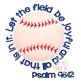 Baseball Psalm Applique with verse | Machine Embroidery Designs by JuJu