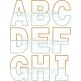 Basic Split Applique Alphabet | Machine Embroidery Designs by JuJu
