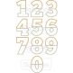 Basic Split Numbers Applique