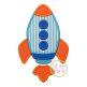 Basic Rocket Applique | Machine Embroidery Designs by JuJu