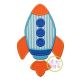 Basic Rocket Applique | Machine Embroidery Designs by JuJu