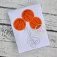 Basketball Balloons Applique Design | Machine Embroidery Designs by JuJu