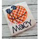 Basketball Bow Applique | Machine Embroidery Designs by JuJu