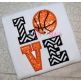 Basketball LOVE Applique | Machine Embroidery Designs by JuJu