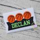 Basketball Trio Banner Applique Design | Machine Embroidery Designs by JuJu
