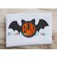 Bat Monogram Circle | Machine Embroidery Designs by JuJu