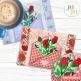 In The Hoop Envelope With Roses Mug Rug Project | Machine Embroidery Designs by JuJu