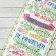 ITH Be Crazy Wall Hanging | Machine Embroidery Designs by JuJu