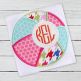 Mono Circle Beach Ball | Machine Embroidery Designs by JuJu