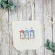 Seaside Huts Vintage Sketch | Machine Embroidery Designs by JuJu