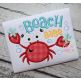 Beach Babe Crab Applique | Machine Embroidery Designs by JuJu