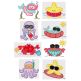 Beach Critters Applique Machine Embroidery Designs by JuJu 