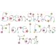 Bean Stitch Floral Dots Alphabet Machine Embroidery Designs by JuJu
