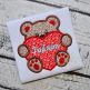 Bear With Heart Boy Applique | Machine Embroidery Designs by JuJu
