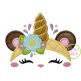 Bear Unicorn Horn Applique | Machine Embroidery Designs by JuJu
