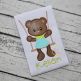 Bear in the Swing Boy Applique | Machine Embroidery Designs by JuJu