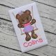 Bear in the Swing Girl Applique | Machine Embroidery Designs by JuJu