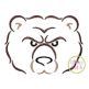 Bear Mascot Embroidery | Machine Embroidery Designs by JuJu