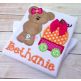 Bear Wagon Pumpkin Girl Applique | Machine Embroidery Designs by JuJu