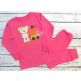Bear Wagon Pumpkin Girl Applique | Machine Embroidery Designs by JuJu