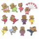 Beary Sweet Ballerinas Machine Embroidery Designs by JuJu