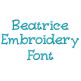 Beatrice Embroidery Font | Machine Embroidery Designs by JuJu