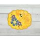ITH Busy Bees Scalloped Mug Rug | Machine Embroidery Designs by JuJu