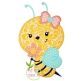 Bee Flower Applique | Machine Embroidery Designs by JuJu