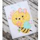 Bee Flower Applique | Machine Embroidery Designs by JuJu