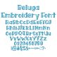 Beluga Embroidery Font | Machine Embroidery Designs by JuJu
