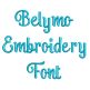 Belymo Embroidery Font | Machine Embroidery Designs by JuJu