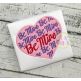 Be Mine Script Heart Applique | Machine Embroidery Designs by JuJu