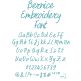 Bernice Embroidery Font | Machine Embroidery Designs by JuJu