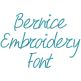 Bernice Embroidery Font | Machine Embroidery Designs by JuJu