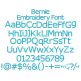 Bernie Embroidery Font | Machine Embroidery Designs by JuJu