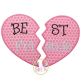 Best Friends Heart Applique | Machine Embroidery Designs by JuJu