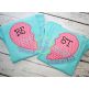 Best Friends Heart Applique | Machine Embroidery Designs by JuJu