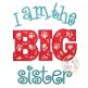 I am the BIG sister Applique | Machine Embroidery Designs by JuJu
