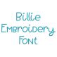 Billie Embroidery Font | Machine Embroidery Designs by JuJu