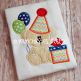 Birthday Bear Present Applique | Machine Embroidery Designs by JuJu