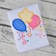 Birthday Balloons Applique Design | Machine Embroidery Designs by JuJu