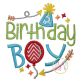 Itch 2 Stitch Birthday Boy Applique Digital Embroidery Machine Designs by JuJu
