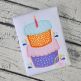 Birthday Cake Applique Design | Machine Embroidery Designs by JuJu