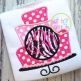 Birthday Cake Monogram | Machine Embroidery Designs by JuJu