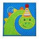 Birthday Dino Box Applique | Machine Embroidery Designs by JuJu