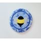 ITH Busy Bees Round Coaster | Machine Embroidery Designs by JuJu