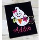 Boo Banner Ghost Girl Applique | Machine Embroidery Designs by JuJu